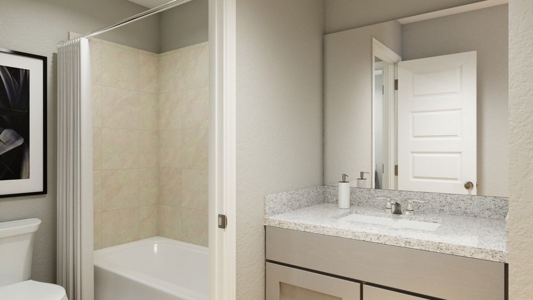 Representative furnished interior of a home built from the The Sienna - April Sound by Legend Homes in Lake Conroe Area Homes, Montgomery (Image 23).