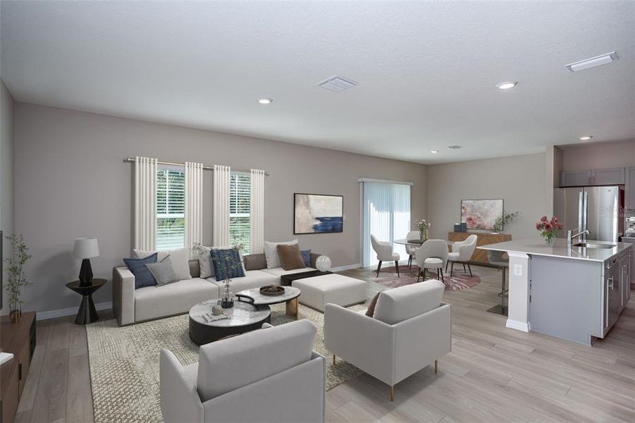 Furnished interior view inside a new home in Villa Mar, Winter Haven (Image 12).