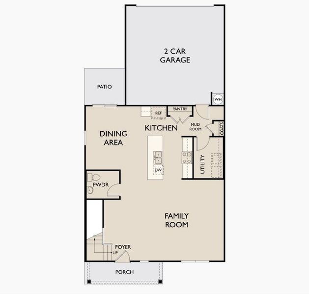2D floor plan layout of this home in Brookshire at Legacy Hills, Celina, TX (Image 2).