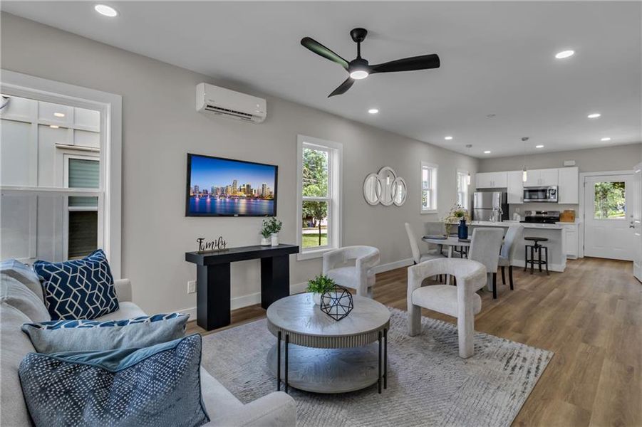 Furnished interior view inside a new home in , Atlanta (Image 12).