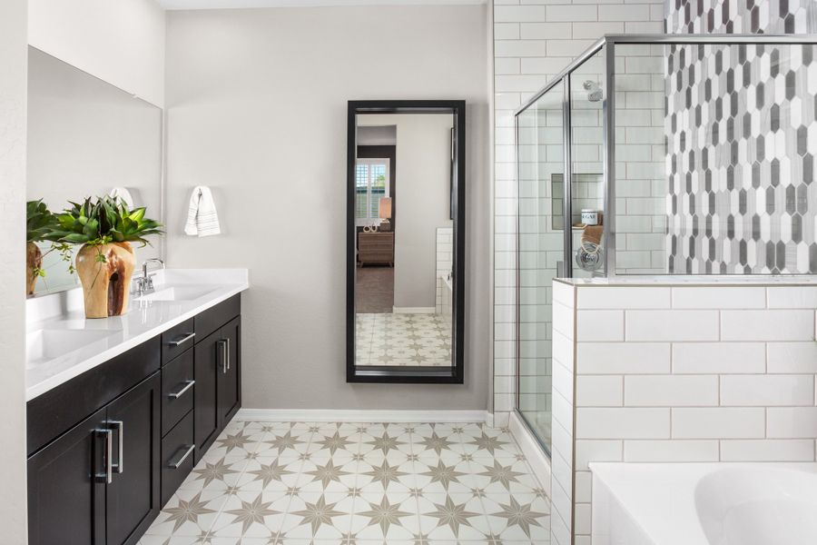 Representative furnished interior of a home built from the Pinehurst by Beazer Homes in Acacia Foothills at Estrella: Acacia Foothills II, Goodyear (Image 10).