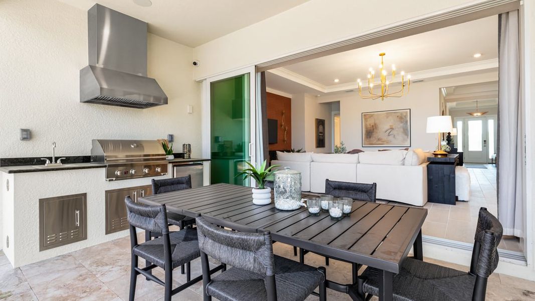 Representative furnished interior of a home built from the Cresta by Taylor Morrison in Skye Ranch Community Group Page, Sarasota (Image 16).