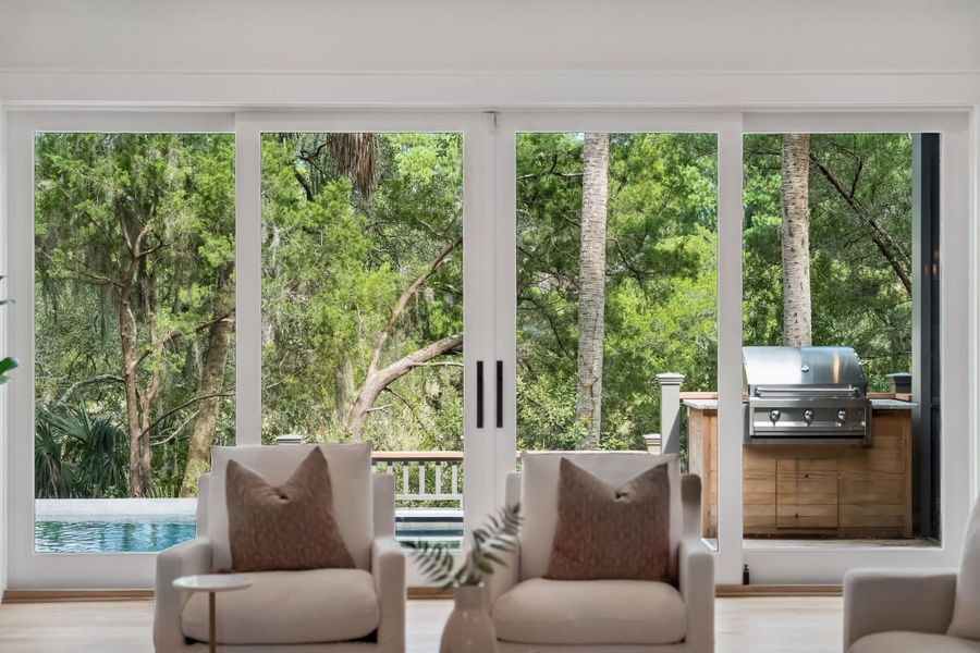 Exterior details and patio area of a home in , Kiawah Island (Image 37).
