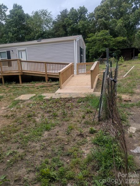 Exterior details and patio area of a home in , Morganton (Image 12).