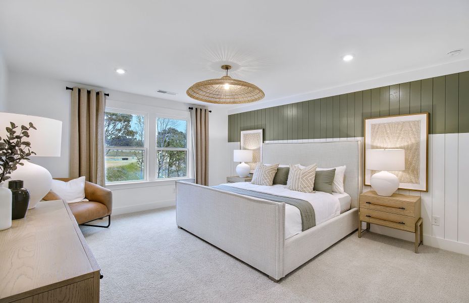 Furnished interior view inside a new home in Hunters Creek, Flowery Branch (Image 8).
