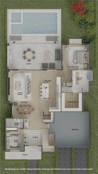 2D floor plan layout of this home in , Winter Park, FL (Image 3). 2D floor plan layout of this home in , Winter Park, FL (Image 3).