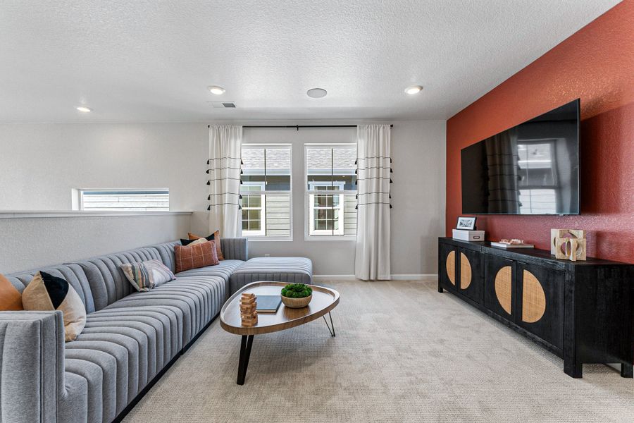 Representative furnished interior of a home built from the Fairmount | A Multi-Gen Home by Taylor Morrison in Macanta, Castle Rock (Image 9). Representative furnished interior of a home built from the Fairmount | A Multi-Gen Home by Taylor Morrison in Macanta, Castle Rock (Image 9).