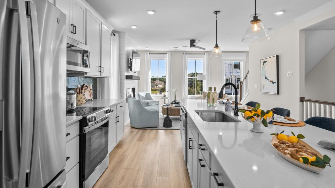 Furnished interior view inside a new home in Park Circle Townhomes, North Charleston (Image 16).