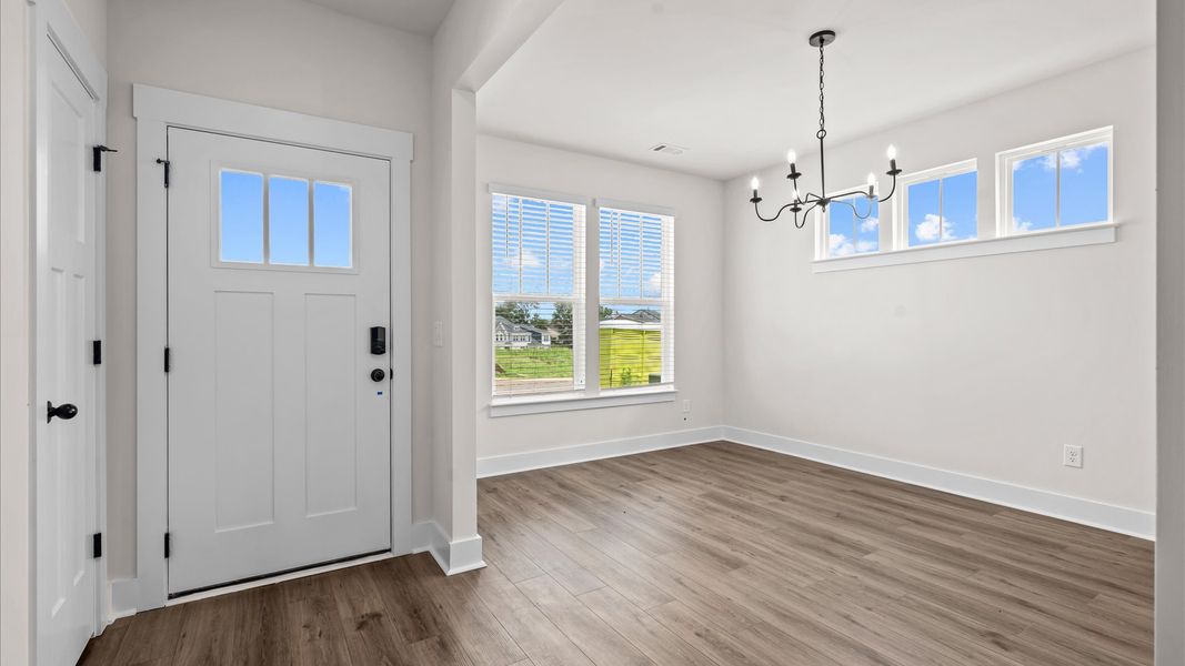 Furnished interior view inside a new home in Aspen Ridge, Lyman (Image 3).