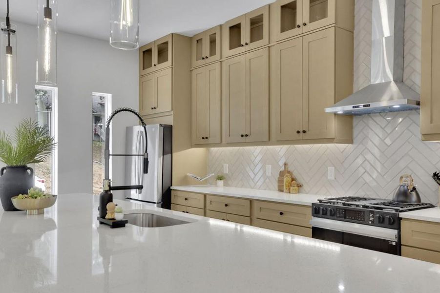Furnished interior view inside a new home in , Buford (Image 11).