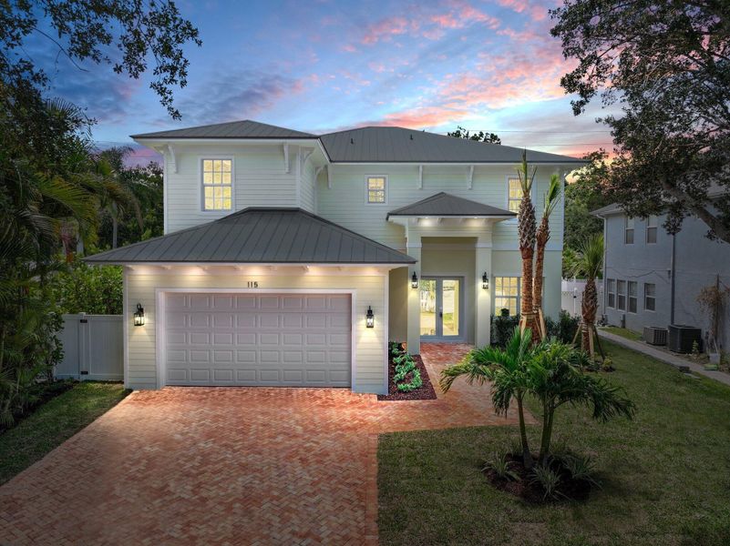 Front exterior of a new home in , Jupiter, FL, highlighting curb appeal (Image 25).