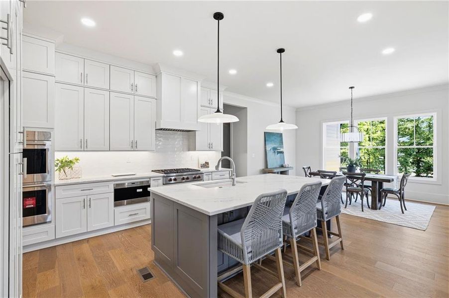 Furnished interior view inside a new home in , Atlanta (Image 44).