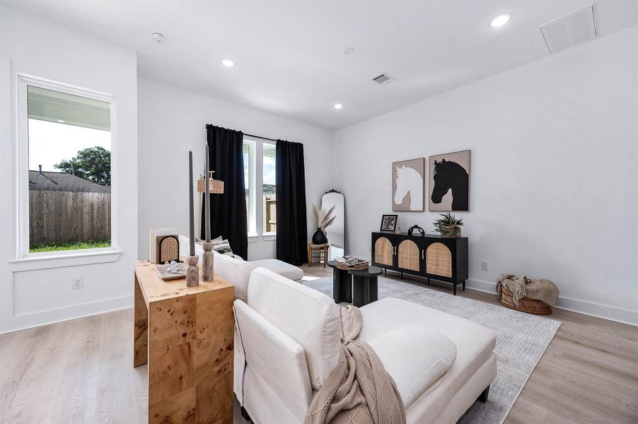 Furnished interior view inside a new home in , Houston (Image 16).