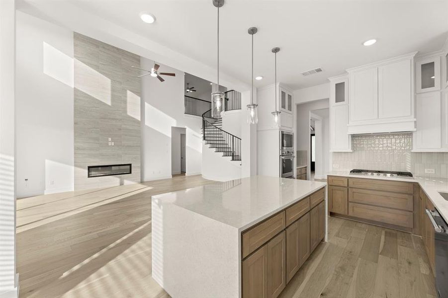 Furnished interior view inside a new home in Cambridge Estates - Harwood, Prosper (Image 9).