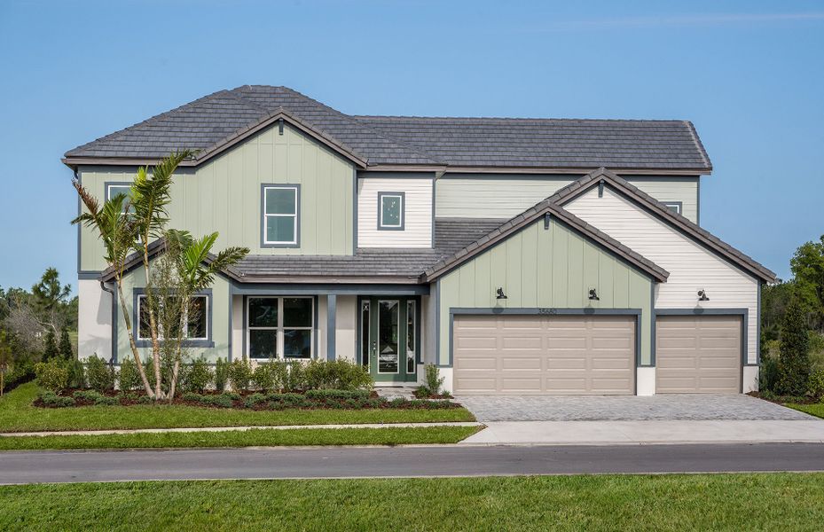 Representative exterior photo of a completed home built from the Berkley Grand by Pulte Homes in Two Rivers, Zephyrhills, FL (Image 26).