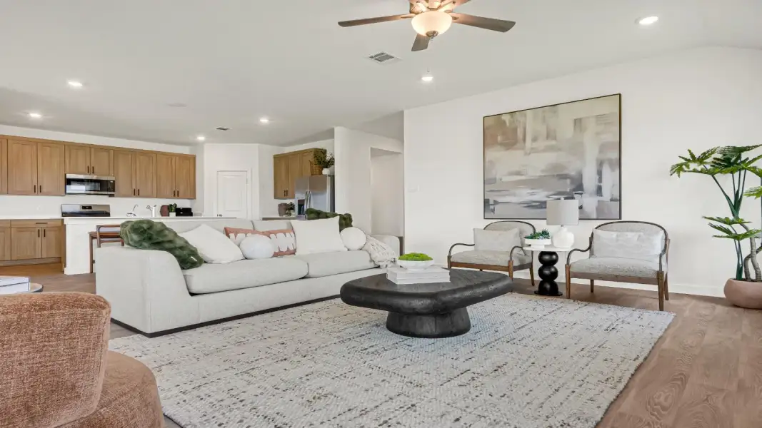 Furnished interior view inside a new home in Blue Heron Estates, Beasley (Image 12).
