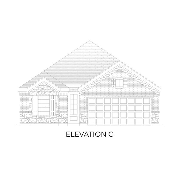 Representative rendering of the exterior for the Adams F - 50' Lot by First Texas Homes (Image 5).