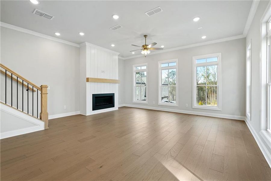 Spacious, unfurnished interior of a new home in Ward's Crossing Townhomes, Johns Creek (Image 19). Spacious, unfurnished interior of a new home in Ward's Crossing Townhomes, Johns Creek (Image 19).
