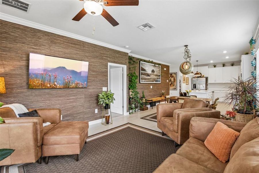 Furnished interior view inside a new home in Prosperity Lakes Active Adult, Parrish (Image 11).