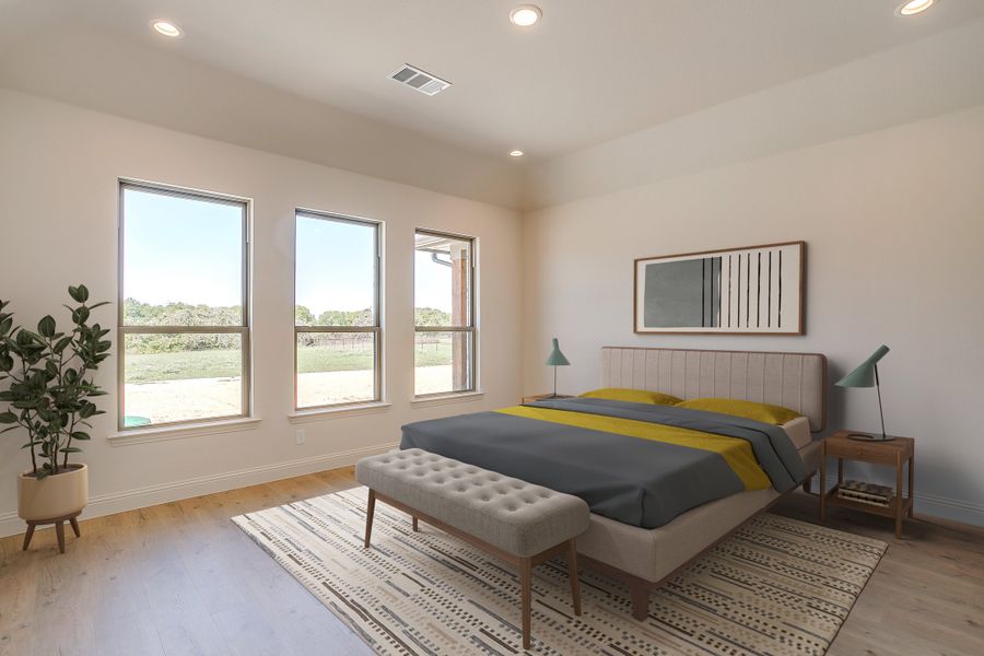 Representative furnished interior of a home built from the The Odessa by Kenmark Homes in Paloma Ranches, Justin (Image 9).