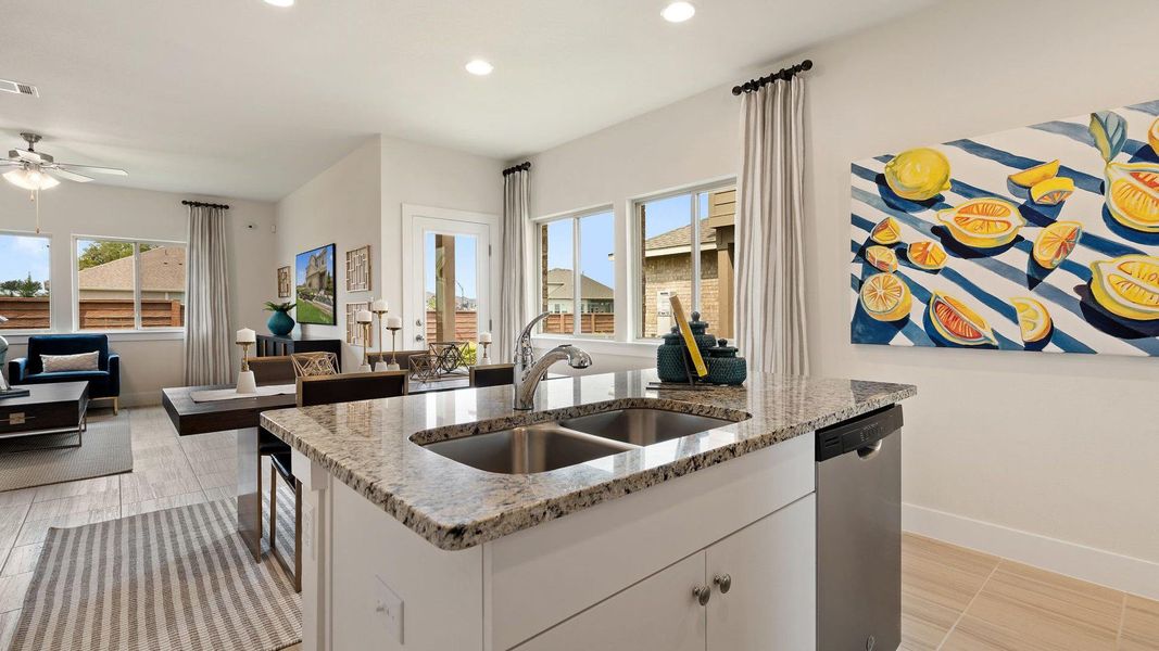 Furnished interior view inside a new home in Saddle Creek Twinhomes, Georgetown (Image 12). Furnished interior view inside a new home in Saddle Creek Twinhomes, Georgetown (Image 12).