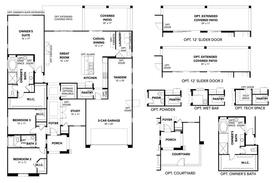Explore luxury architecture with this single-family home design, featuring 3 bedrooms and up to 2.5 baths.