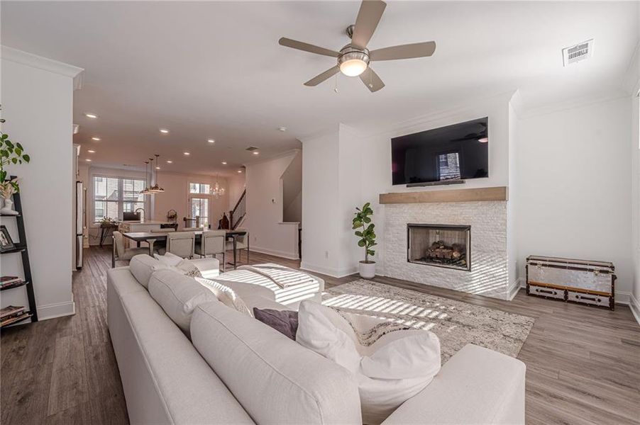 Furnished interior view inside a new home in , Suwanee (Image 18).