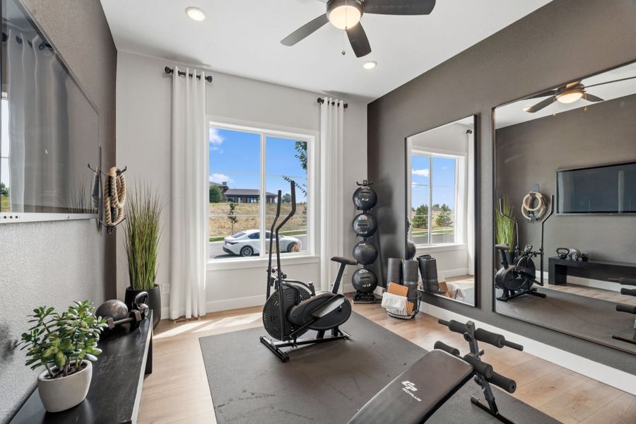 Representative furnished interior of a home built from the Ferrara by Pulte Homes in Hilltop at Inspiration, Aurora (Image 18).