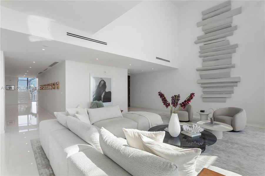 Furnished interior view inside a new home in , Miami (Image 14).