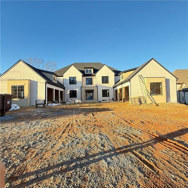 In-progress construction of a new home in , Alpharetta, GA (Image 53).