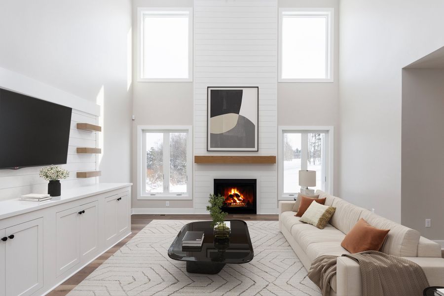 Representative furnished interior of a home built from the The Brady by Forbes Capretto Homes in Birdsong Estates, Orchard Park (Image 12).
