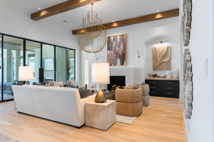 Furnished interior view inside a new home in Fleming Pointe, Fort Worth (Image 15).