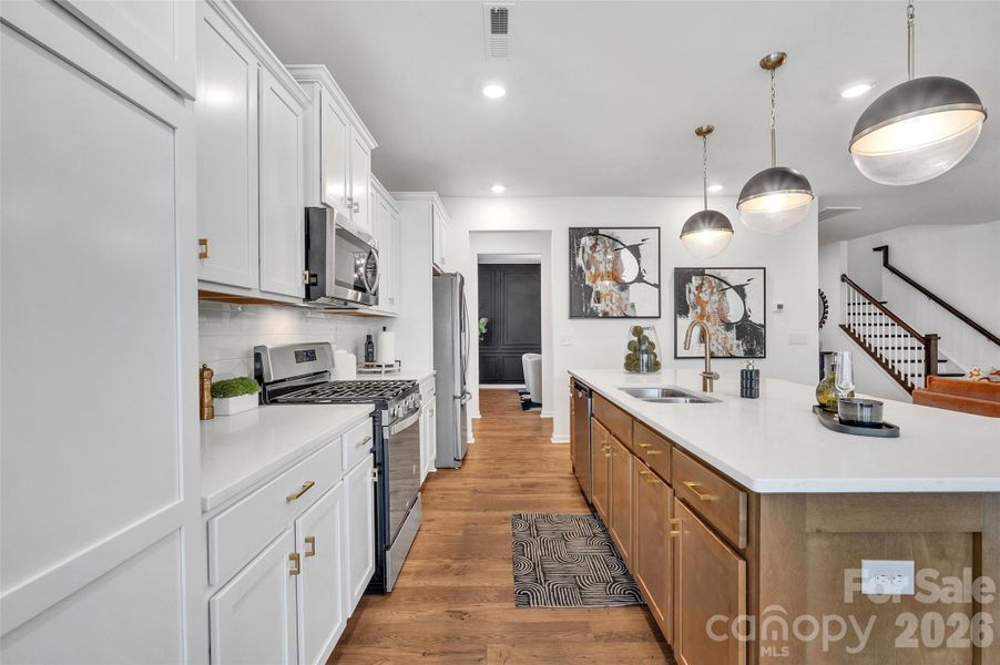 Furnished interior view inside a new home in , Monroe (Image 13).