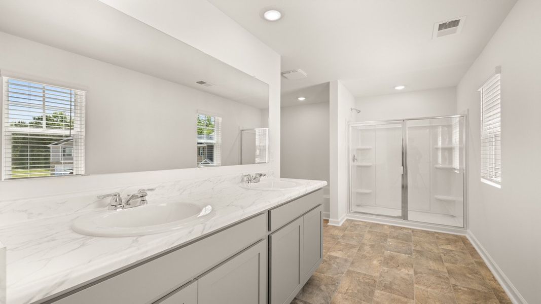 Furnished interior view inside a new home in Locust Grove Station - Cedar Ridge, Locust Grove (Image 4).
