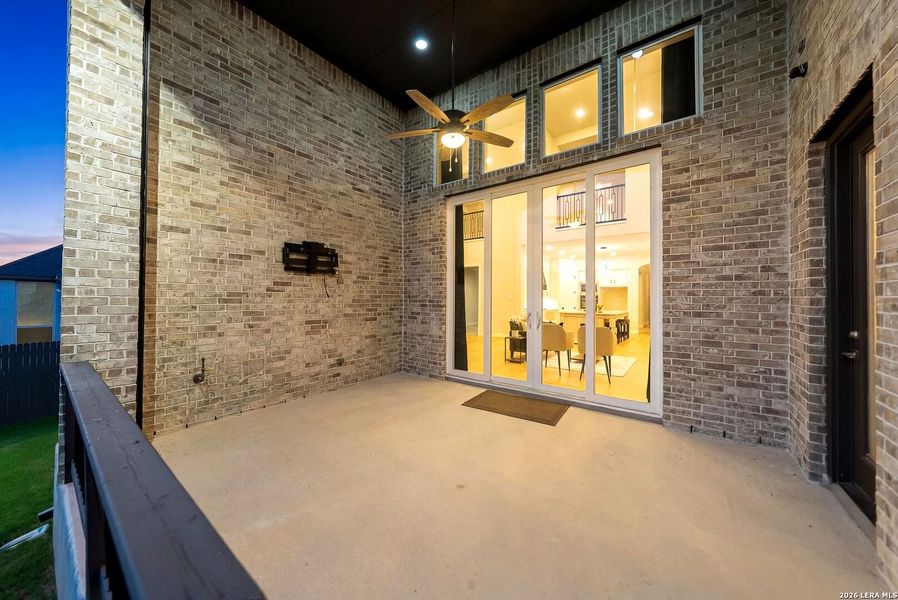 Exterior details and patio area of a home in Ventana, Bulverde (Image 34).