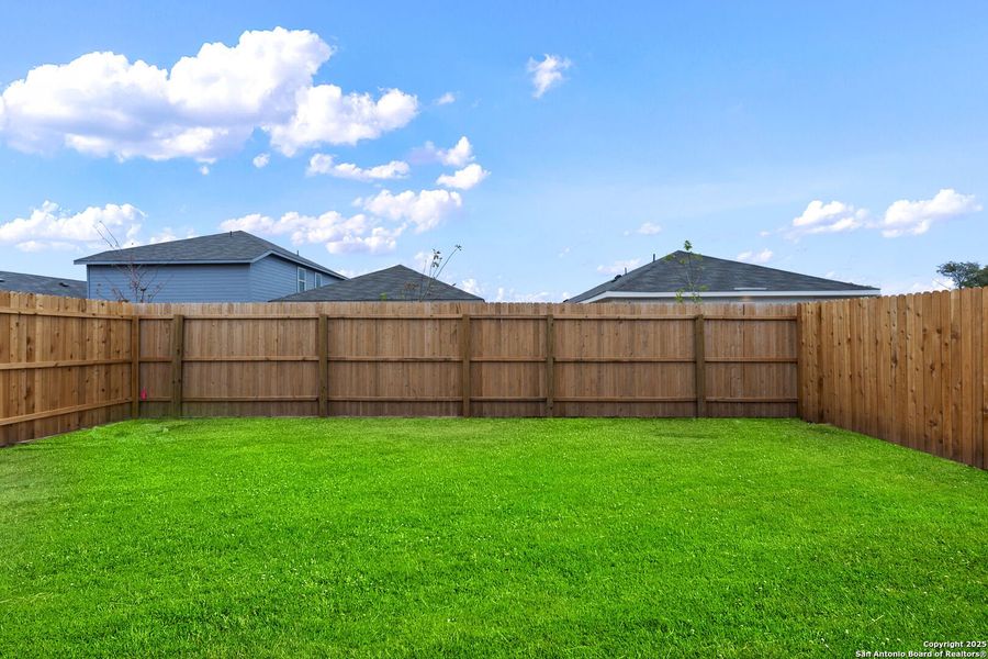 Exterior details and patio area of a home in Torian Village: Belmar Collection, San Antonio (Image 2).