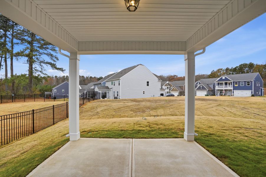 Exterior details and patio area of a home in Carrington, Stanley (Image 37).