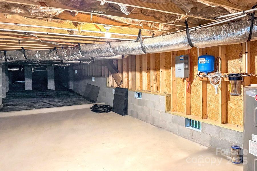 Seller added lots of storage like the concrete added to the crawlspace & floored attic spaces.