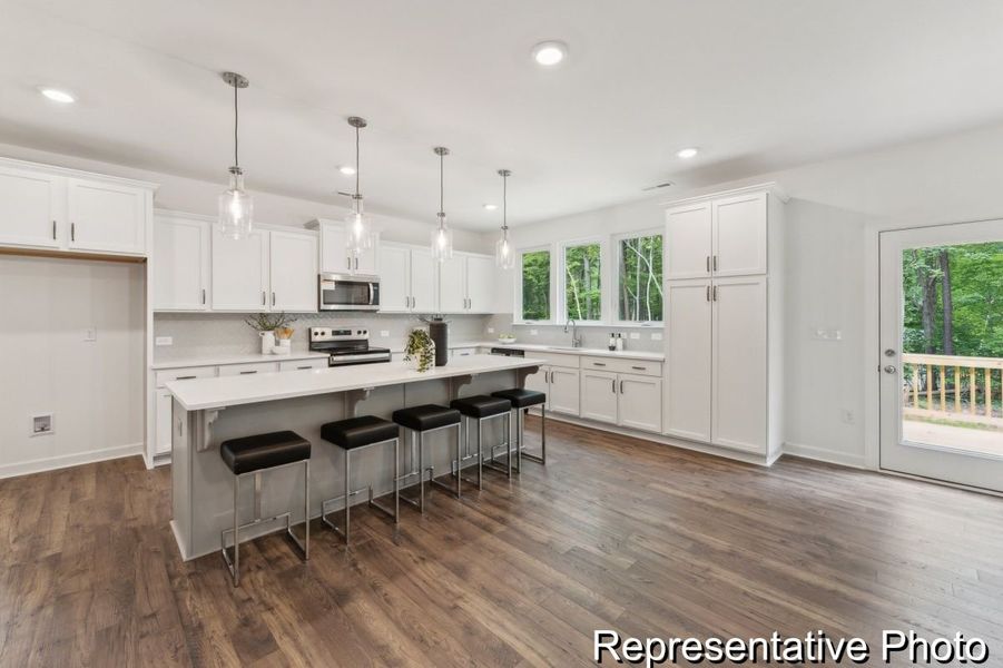 Furnished interior view inside a new home in Edgewater - Lakeview Point, Lancaster (Image 4).