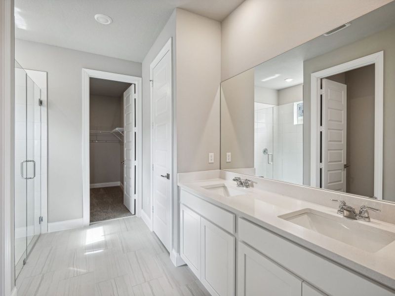 Primary Bathroom in the Bergamo floorplan at 8984 Dahlia Circle