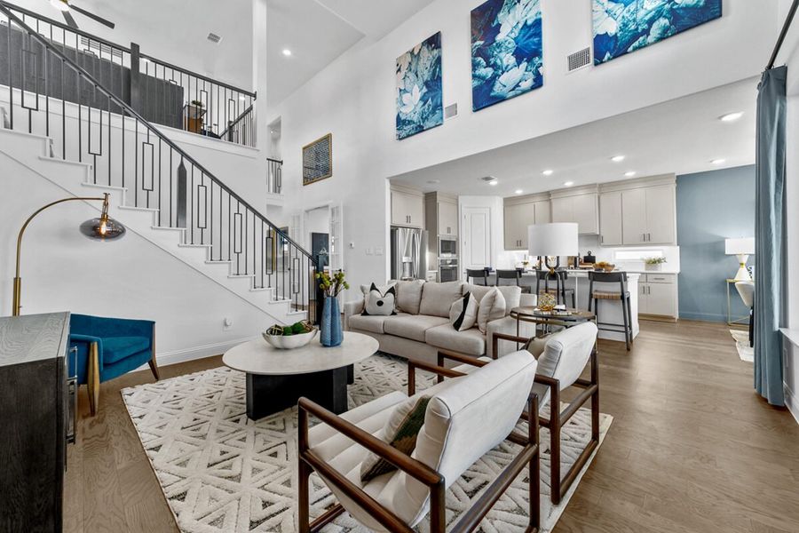 Representative furnished interior of a home built from the Rainer by Landon Homes in Lexington Frisco, Frisco (Image 6).