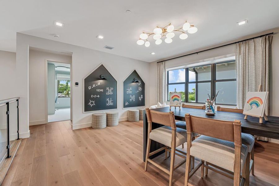 Furnished interior view inside a new home in Apex at Avenir, Palm Beach Gardens (Image 97).