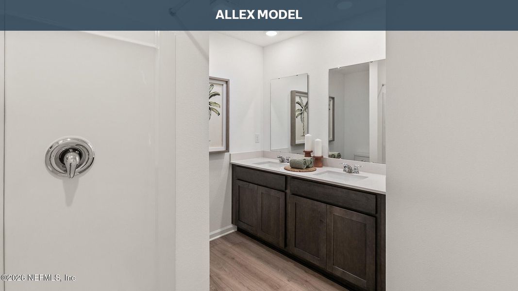 Furnished interior view inside a new home in Copes Landing, Jacksonville (Image 20).