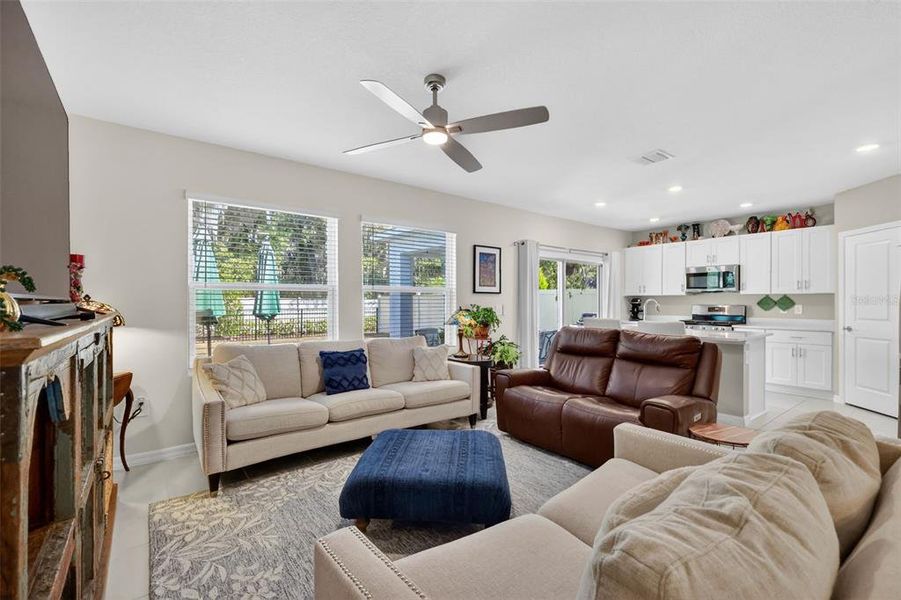 Furnished interior view inside a new home in Liberty Preserve, Leesburg (Image 16).