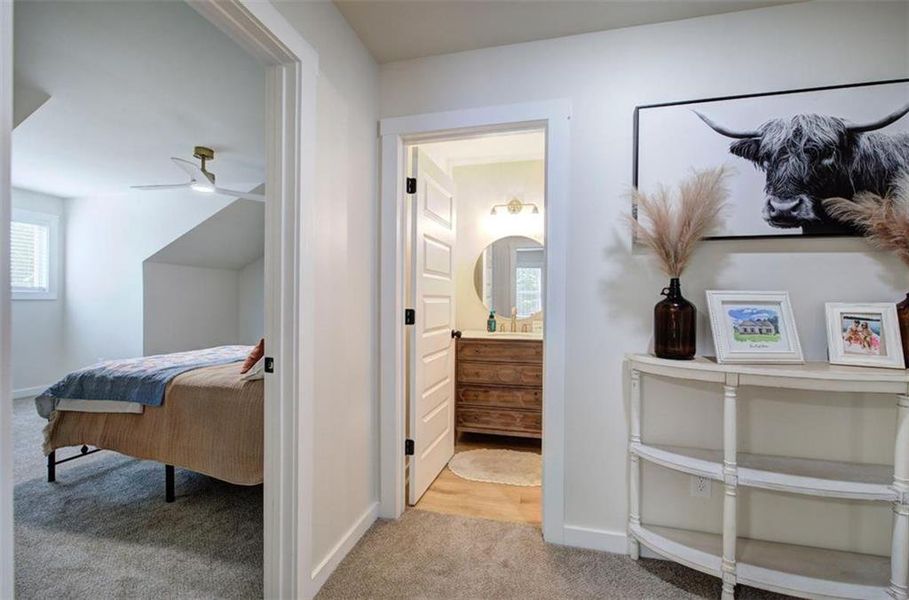Furnished interior view inside a new home in , Carrollton (Image 45).