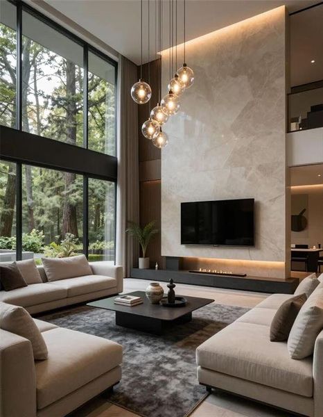 Furnished interior view inside a new home in , Buford (Image 7).