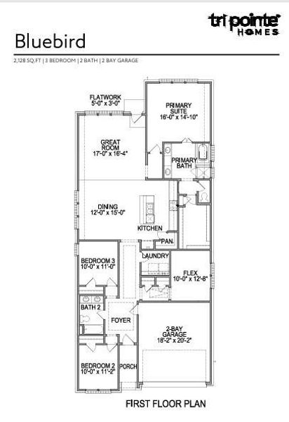 2D floor plan layout of this home in Jubilee 50′, Hockley, TX (Image 5). 2D floor plan layout of this home in Jubilee 50′, Hockley, TX (Image 5).