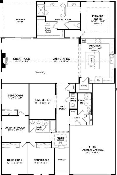 2D floor plan layout of this home in Monterra, Fate, TX (Image 2). 2D floor plan layout of this home in Monterra, Fate, TX (Image 2).