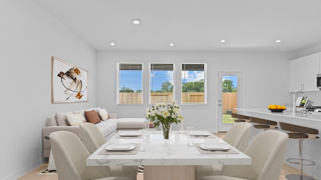 Furnished interior view inside a new home in Lexington Village, Missouri City (Image 7).
