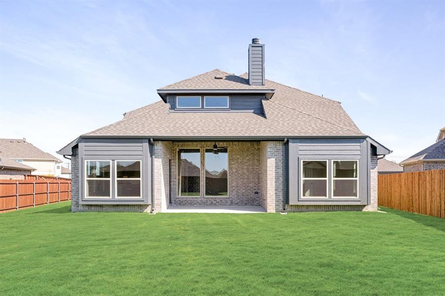 Exterior details and patio area of a home in Waterscape Classic 60s, Royse City (Image 3). Exterior details and patio area of a home in Waterscape Classic 60s, Royse City (Image 3).